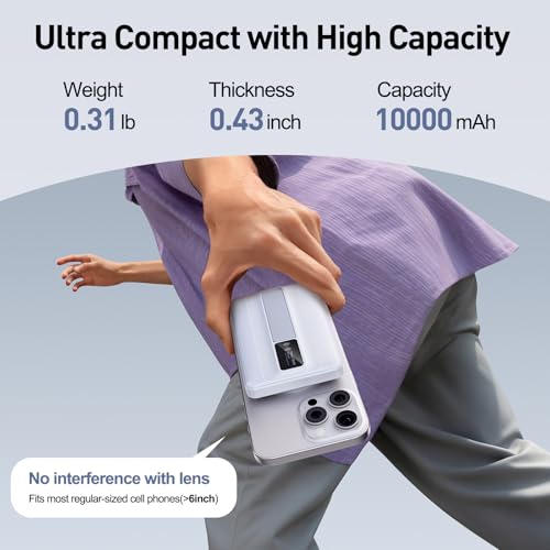 FancyBean 10000mAh 22.5W Magnetic Wireless Portable Charger Power Bank