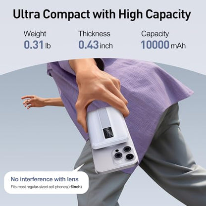 FancyBean 10000mAh 22.5W Magnetic Wireless Portable Charger Power Bank