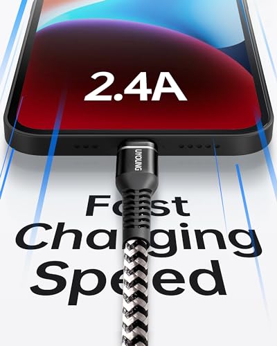 Short iPhone Charger [Apple MFi Certified] USB Lightning Cable 1FT, 3Pack - color: Black, size: 1FT, style: USB A to Lightning