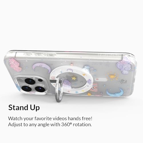 VELVET CAVIAR Compatible with MagSafe Phone Grip - Magnetic Ring Holder with Adjustable Stand - Removable MagSafe Accessories for iPhone 16, 15, 14, 13, 12 (Sweet Dreams) - color: Sweet Dreams
