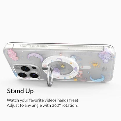 VELVET CAVIAR Compatible with MagSafe Phone Grip - Magnetic Ring Holder with Adjustable Stand - Removable MagSafe Accessories for iPhone 16, 15, 14, 13, 12 (Sweet Dreams) - color: Sweet Dreams