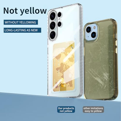 Lunivop Compatible with Samsung Galaxy S26 Ultra Case Clear Wallet Card Holder TPU Slim Soft Shockproof Anti-Yellowing Anti-Scratch Transparent Phone Case (for S26 Ultra 6.9 '' Clear) - size: for Samsung Galaxy S26 Ultra