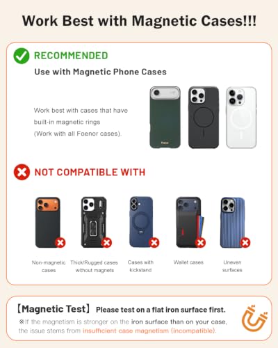 Phone Ring Holder for MagSafe,360°Rotation Magnetic Phone Grip Ultra-Thin & Lightweight Kickstand for iPhone 17/16/15/14/13/12 Series Silver - color: Silver