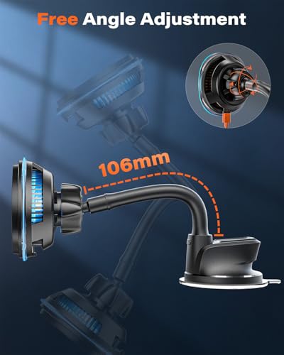 A2C Qi2 15W Fast Charging Magnetic Wireless Car Charger Dual Cooling System