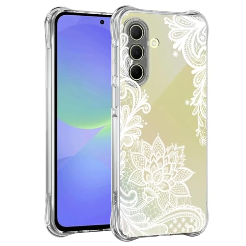 Phone Case for Galaxy A36 5G Case, for SamsungA36 SM-A366U Cases Girls Women, Slim Shockproof Clear Floral Pattern Flexible TPU Protective Cover for Samsung Galaxy A36 5G Mandala - color: Mandala