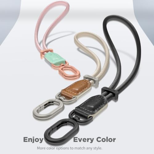 SURPHY Phone Wrist Strap, Keychain Wristlet, Phone Lanyard with Tether Tab - color: All Black
