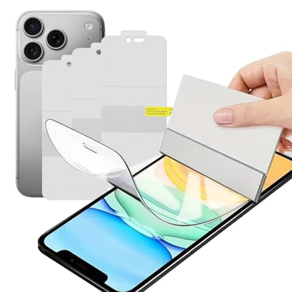 3 Pack Flexible Film for iPhone 17 Pro Screen Protector[NOT GLASS], Non-breakable Soft TPU Hydrogel Film for iPhone 17 Pro, Invisible Thin, Scratch Resistant, Self-Healing