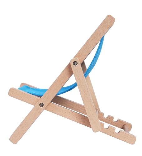 Foldable Wooden Cell Phone Stand, Phone Holder for Desk - color: Turquoise