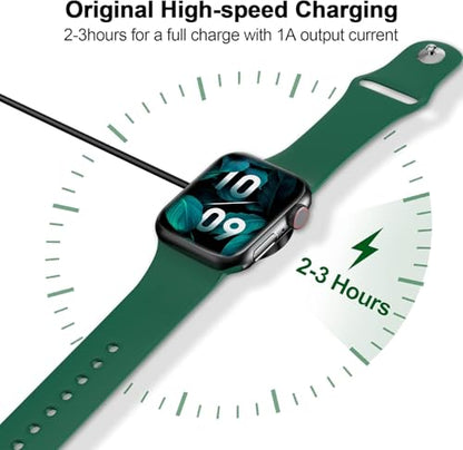 2026 Upgraded Magnetic Fast Charging Cable for Apple Watch Charger - color: Black, size: 1.0M