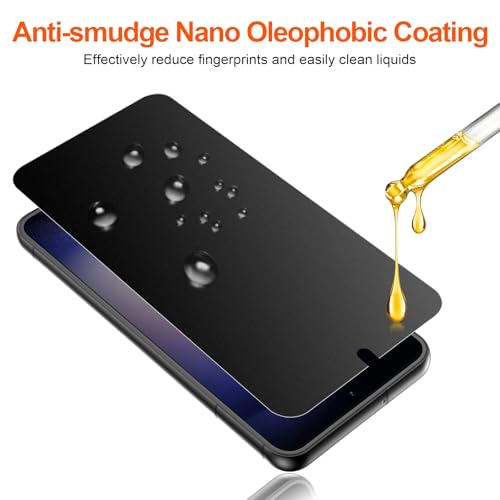 2 Pack for Samsung Galaxy S23 Matte TPU Privacy Screen Protector - size: Samsung Galaxy S23