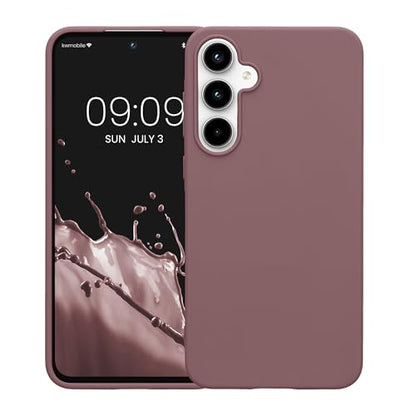 kwmobile Case Compatible with Samsung Galaxy A55 5G Case - Soft Slim Protective TPU Silicone Cover - Grape Purple - color: grape purple, size: Galaxy A55 5G