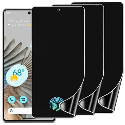 3 Pack Privacy Screen Protector for Google Pixel 7 Pro 6.7", Ultra-Thin Anti-Spy Soft TPU Hydrogel Protective Film for Google Pixel 7 Pro - Self-Healing, Touch Sensitive, Case Friendly - size: Google Pixel 7 Pro