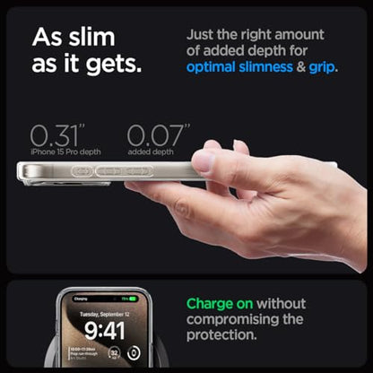 Spigen for iPhone 15 Pro Case, Ultra Hybrid MagFit [Anti-Yellowing] [Compatible with Magsafe] - Clear - color: Clear, size: iPhone 15 Pro