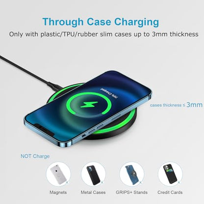 15W Wireless Charger for Samsung Galaxy Z Fold 8 7 6 5 4, Z Flip 8 7 FE 6 5