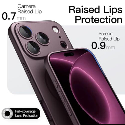 JETech Magnetic Slim Case for iPhone New Pro, Dark Cherry - color: Cherry, size: iPhone NEW Pro