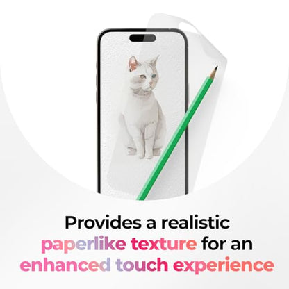 SIELO 3 Pack Matte Screen Protector, 9H Hardness Shatterproof & paper-feel PET Film, Anti-Glare & Anti-Fingerprint Case Friendly Screen Protector Film.
