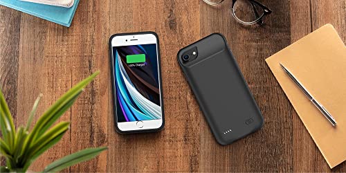 Battery Case for iPhone 6/6s/7/8/SE(2020/2022),Upgraded 10000mAh Rechargeable Portable Protective Extended Charger Case Compatible with iPhone 8/7/6s/6/SE2/3 (4.7 inch) Charging Case & Carplay (Black)