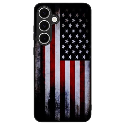 Compatible with Samsung Galaxy S24 Fe Case American Flag Pattern | Anti-Scratch Hard PC Back, Non-Slip Soft TPU Sides, Shockproof Protection Cover - color: American Flag