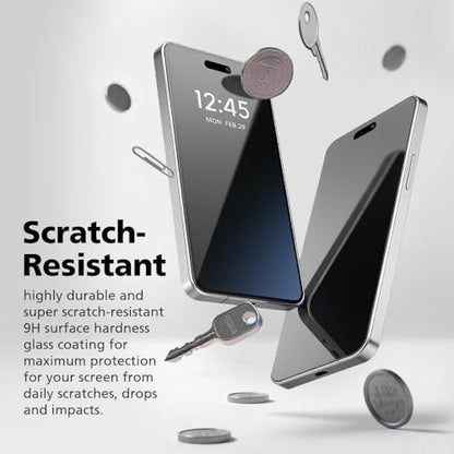 2 Pack Ultra-Thin Hybrid Screen Protector Compatible with iPhone 17 Air, 9H Glass-Coated PET Film [Unbreakable] Ultra Clear, Scratch Resistant, Case-Friendly, Easy Install with Alignment Jig - size: iPhone 17 Air