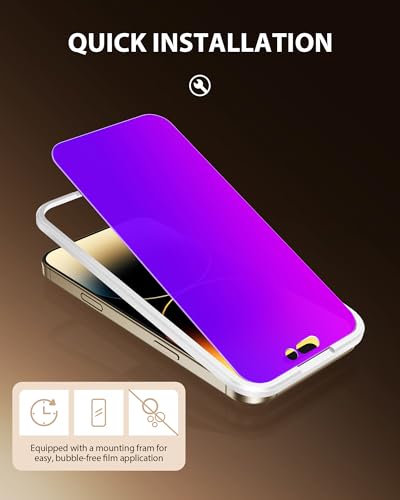 PDDKISS Compatible for iPhone 14 Pro Max Privacy Screen Protector - size: for iPhone 14 Pro Max - 6.7 inch