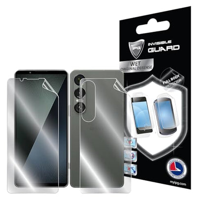 IPG for Sony Xperia 1 Vii Hydrogel Full Body (Screen+Back) Protector Invisible Touch Screen Sensitive Ultra HD Clear Film Anti Scratch Skin Guard - Smooth / Self-Healing / Bubble -Free Screen & Back for 1viiFBody - size: Full Body (Screen+Back Protector)