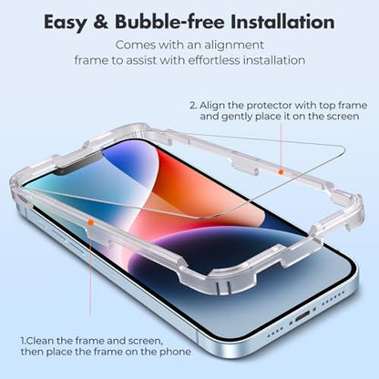 UNBREAKcable 2-Pack Screen Protector for iPhone 16e/14/13/13 Pro - size: iPhone 16e/14/13/13 Pro