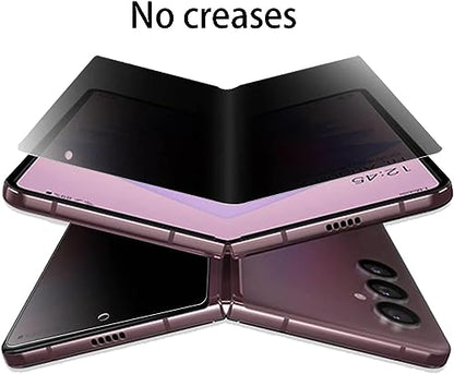 Anti-Spy Screen Protector Suit for Samsung Galaxy Z Fold 5 5G 2023, Matte Anti-Glare Privacy Outer Inner Soft Anti-Scratch Film Anti-Peeping - size: for Z Fold 5