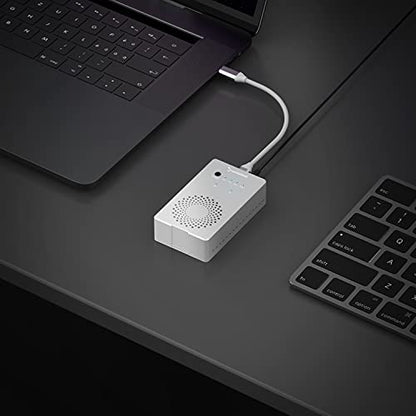 SABRENT Dual-Bay USB-C 10Gbps M.2 NVMe SSD Cloner Dock (EC-SSD2) - color: SILVER