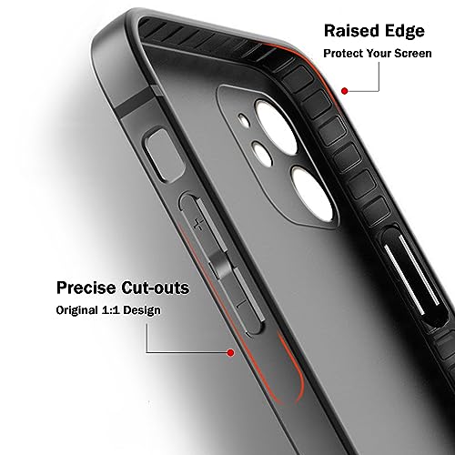 TENOC Phone Case Compatible with iPhone 11, Black Case Anti-Fingerprint Protective Bumper Matte Cover for 6.1 Inch - color: Black, size: iPhone 11