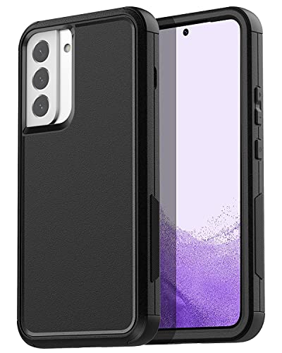 AICase for Galaxy S22 Case,Heavy Duty Rugged Pocket-Friendly Phone Case,Durable Military Grade Protection Shockproof/Drop Proof/Dust-Proof Protective Cover for Samsung Galaxy S22 6.1“ (Black) - color: Black Case