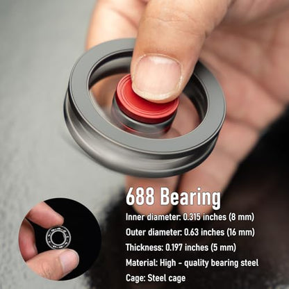 Magnetic Phone Stand & Fidget Spinner Combo for MagSafe iPhone 12‑17