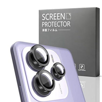 1 Pack Camera Lens Frame for Xiaomi Redmi Note 14 5G, 9H Glass Screen Protector Anti-Scratch, Tempered Glass Metal Individual Camera Cover Accessories for Xiaomi Redmi Note 14 5G, Black - size: for Redmi Note 14 5G