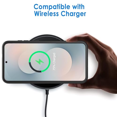 Battery Case for Galaxy S25 FE,Upgraded 12000mAh High Capacity Rechargeable Portable Protective Extended Charger Case Wireless Charging Compatible with S25 FE(6.7 inch) Charging Case & Carplay Black - size: Galaxy S25 FE