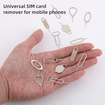16pcs SIM Card Removal Tool Kit,SIM Ejector Tool,Phone Card Tray Opener Pin,Standard Key for Most Cell Phones Tablets Mobile Devices