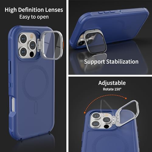 Follaroma for iPhone 16 Pro Max Case,Magnetic,Heavy Duty Case,6.7'',Navy - color: Navy, size: iPhone 16 Pro Max 6.9''