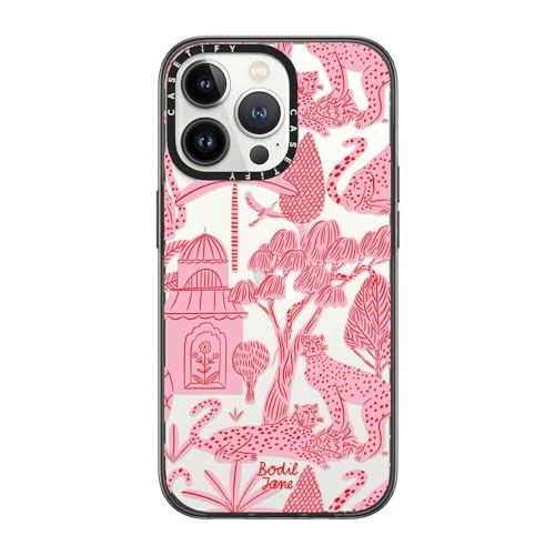 CASETiFY for iPhone 13 Pro Case - Compact | Lightweight | 4ft. 2x Military Grade Drop Protection | Cheetah Paradise Pink | Black - color: Cheetah Paradise Pink, size: Iphone 13 Pro (6.1")