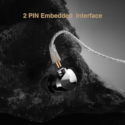 Questyle NHB12 Wired Earbud for iPhone with Headphone Amps [Apple MFi Certified] True Lossless in-Ear Earphones with Lightning Connector 192kHz Hi-Res Music IEM HiFi Stereo Audiophile Ear Buds