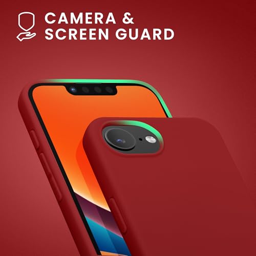 kwmobile Case Compatible with Apple iPhone 17e / iPhone 16e Case - Soft Slim Protective TPU Silicone Cover - Rhubarb Red - color: Rhubarb Red