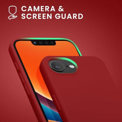 kwmobile Case Compatible with Apple iPhone 17e / iPhone 16e Case - Soft Slim Protective TPU Silicone Cover - Rhubarb Red - color: Rhubarb Red