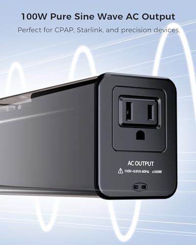 ZOUPW 140W Portable Power Bank, Portable Power Station with 100W AC Outlet