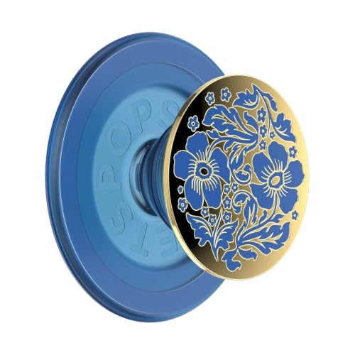 PopSockets Phone Grip for MagSafe, Magnetic Holder- Lace Blue Vermeer - color: Lace Vermeer, style: MagSafe