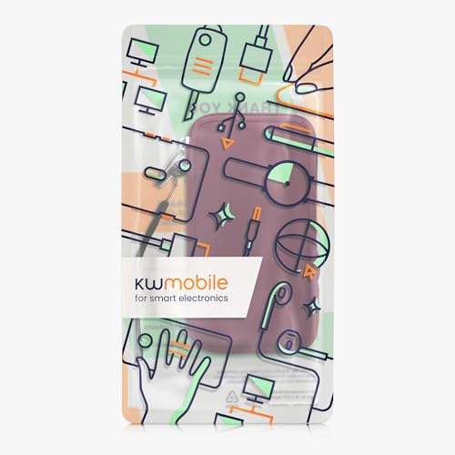 kwmobile Universal Phone Pouch Size XL - 6.7/6.8" - Neoprene Smartphone Pouch with Zip - Water-Repellent Mobile Phone Case - Sleeve in Berry - color: berry, size: XL - 6.7/6.8"