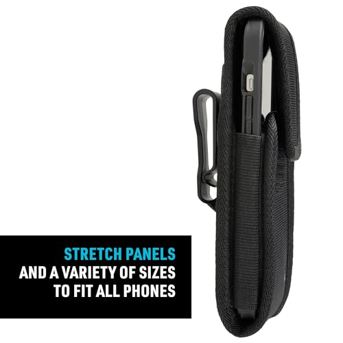 Nite Ize Clip Case Cargo Universal Rugged Holster - Belt Clip Phone Case for Easy Access - Heavy Duty & Protective - Multi-Purpose - Durable Design - Vertical, XL | Easy Access - Heavy Duty & Protective - Multi-Purpose - Durable Design - Vertical, XL - si