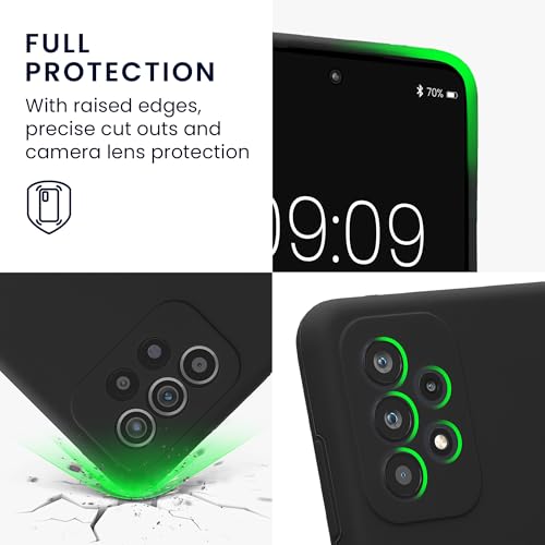 kwmobile Case Compatible with Samsung Galaxy A52 / A52 5G / A52s 5G Case - Slim TPU Silicone Phone Cover - Soft Touch Finish - Dark Grey - color: dark grey, size: Galaxy A52 / A52 5G / A52s 5G