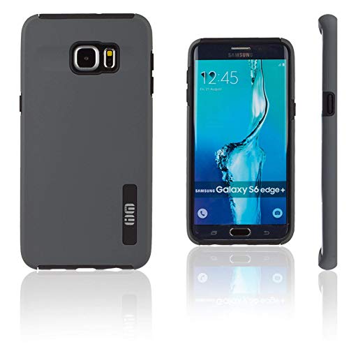 Smooth Armor Hard Plastic Case for Samsung Galaxy S6 Edge+ Plus SM-G928A. Rugged Dual Layer Protective Cover (Does NOT Fit Samsung Galaxy S6 and S6 Edge). Black/Grey - color: Grey