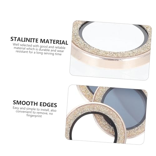 Mipcase 3pcs Camera Lens Protectors Scratch-resistant Covers Easy to Install Compatible Pro Stylish Design