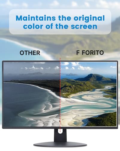 F FORITO 2-Pack 24 inch 16:9 Matte Anti Glare Computer Screen Cover, Anti Glare Eye Protection Film Compatible with All 24" Widescreen Monitors with 16:9 Aspect Ratio (20.9"W x 11.8"H) Not for 16:10
