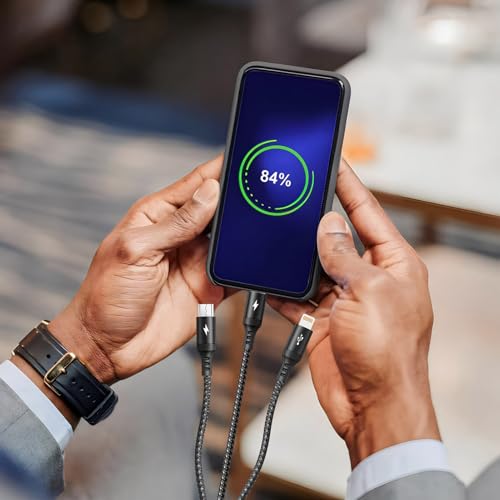 3 in 1 Multi Charger Cable, Multi Charging Cable with Data Transfer