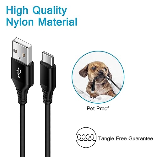 Samsung S24 Ultra FE Coiled USB C to USB A Cable Fast Charging for Galaxy S26 Ultra/S24+/S23/S22/S25,3FT Retractable Android Phone Car Charger Cord for iPhone 17 16 15 Pro Max Plus,Google Pixel 10/9/8