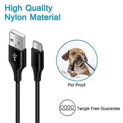 Samsung S24 Ultra FE Coiled USB C to USB A Cable Fast Charging for Galaxy S26 Ultra/S24+/S23/S22/S25,3FT Retractable Android Phone Car Charger Cord for iPhone 17 16 15 Pro Max Plus,Google Pixel 10/9/8